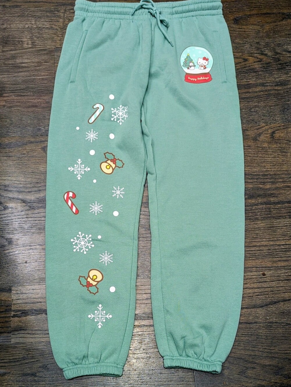 New Hello Kitty Christmas Snow Globe Sweatpants Lounge Pants Large